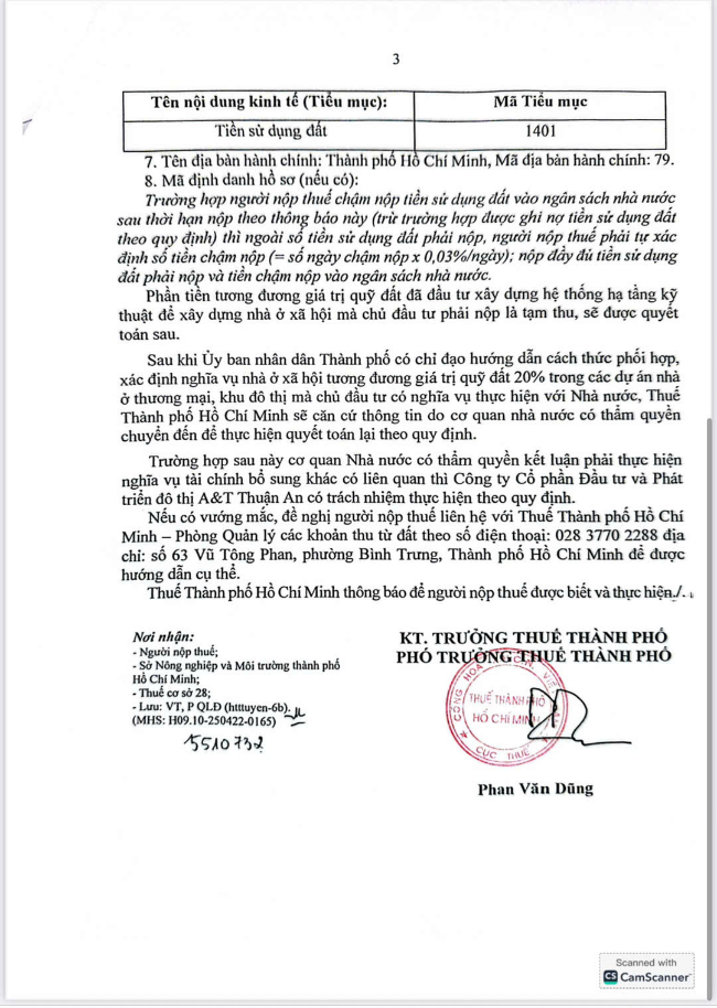 pháp lý dự án A&T Saigon Riverside